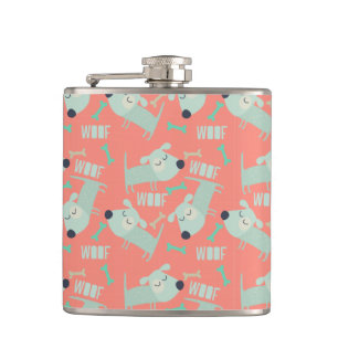 Flasques Chiens et os de Woof