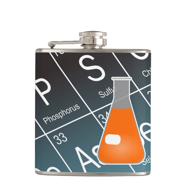 Flasques Chimie des flacons d'Erlenmeyer orange (conique) (Devant)