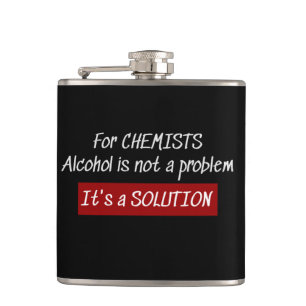 Flasques Chimistes Alcohol Solution Chimie Blague
