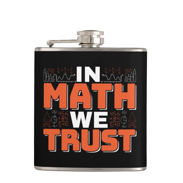Flasques Citation de professeur de mathématiques - En Math  (Devant)
