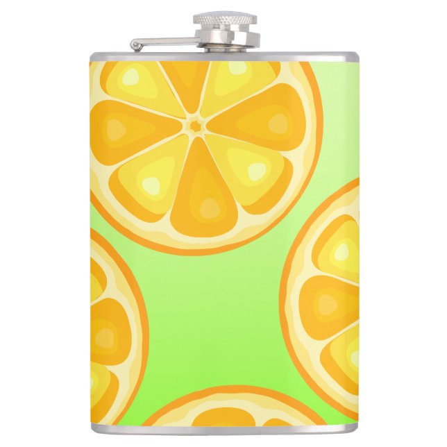 Flasques Citrus TROPICAL SUMMER FRUIT Orange citrons tranch (Devant)