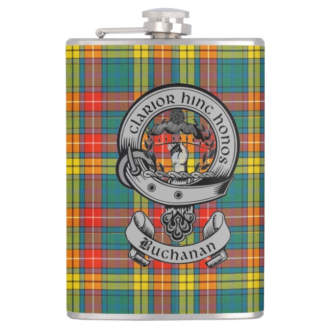 Flasques Clan Buchanan Tartan & Crest (Devant)