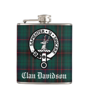 Flasques Clan Davidson Crest Badge et Tartan