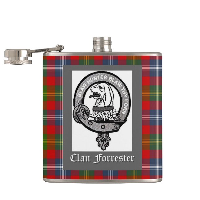 Flasques Clan Forrester Crest (Ouvert)