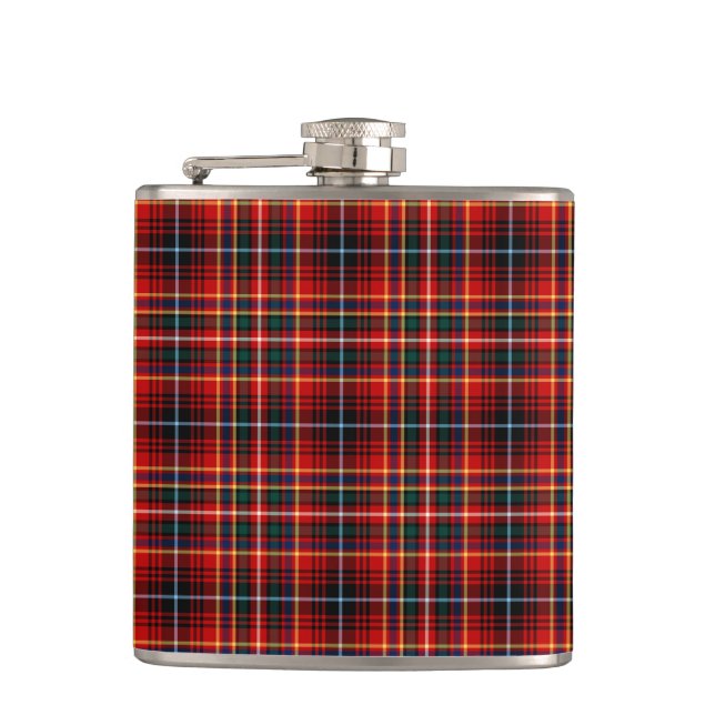 Flasques Clan Innes Bright Red Tartan (Devant)