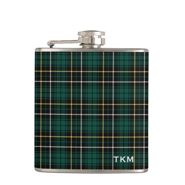Flasques Clan MacAlpine Tartan Monogramme (Devant)