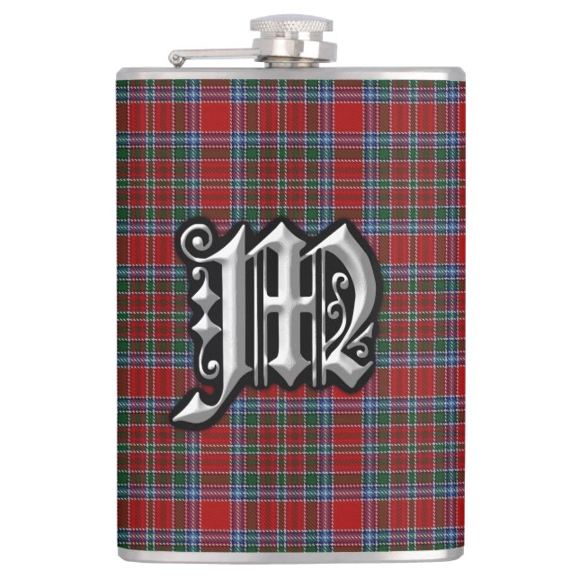 Flasques Clan MacBean MacBain Tartan Old Scotland Flask (Devant)