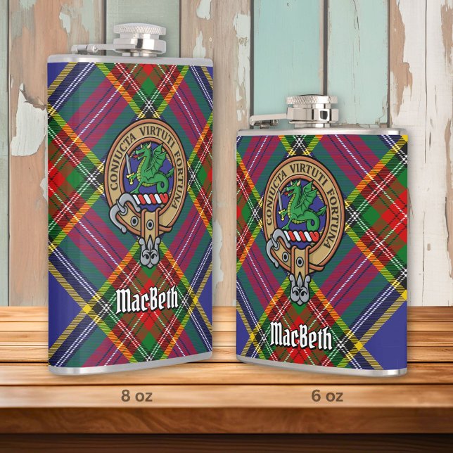 Flasques Clan MacBeth Crest Flask (Créateur téléchargé)
