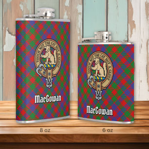 Flasques Clan MacGowan Crest sur Tartan
