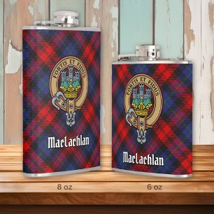 Flasques Clan MacLachlan Crest sur Tartan