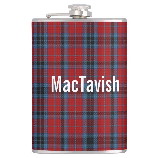 Flasques Clan MacTavish Tartan personnalisé (Devant)