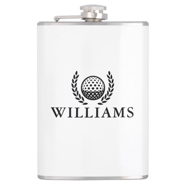 Flasques Classic Personalized Name Monogram Golf Ball (Devant)
