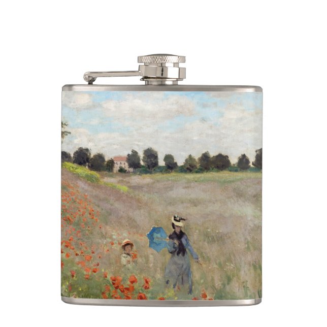 Flasques Claude Monet - Champ de coquelicots (Devant)