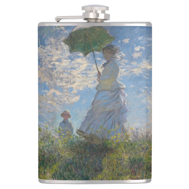 Flasques Claude Monet Femme à l'ombrelle Beaux Arts (Devant)
