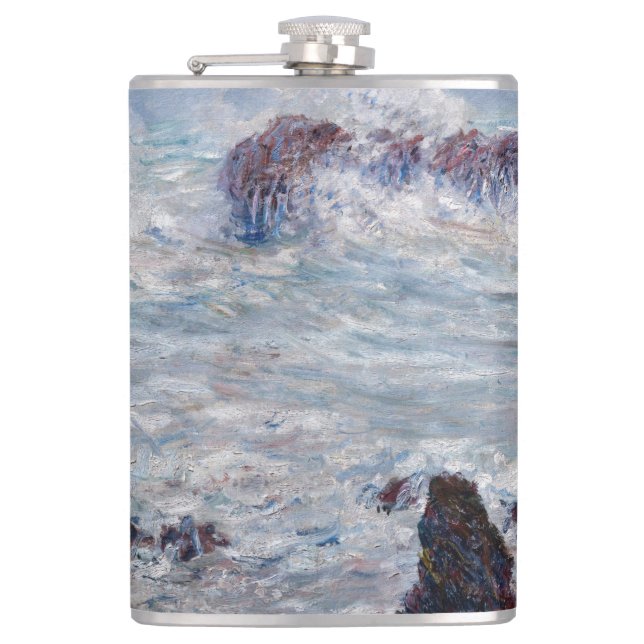 Flasques Claude Monet - Tempête au large de la côte Belle-Î (Devant)