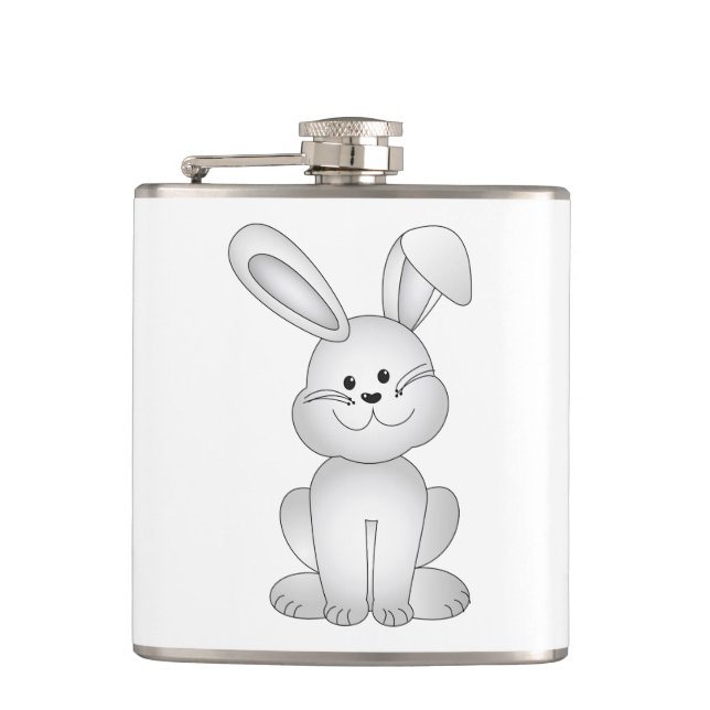 Flasques Clipart blanc de lapin (Devant)