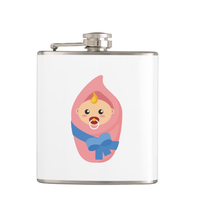 Flasques Clipart nouveau-né de bébé (Devant)