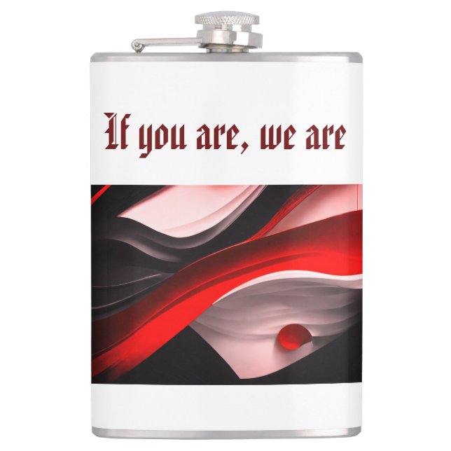 Flasques Collection Abstraite noire et rouge Bold Design mo (Devant)