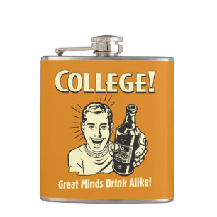 Flasques College : Les grands esprits boivent comme