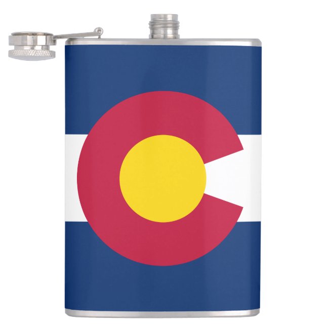 Flasques Colorado : Le drapeau américain du centenaire (Ouvert)