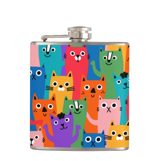 Flasques Colorful cats (Devant)