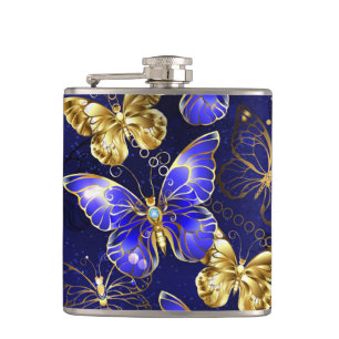 Flasques Composition avec papillons Sapphire