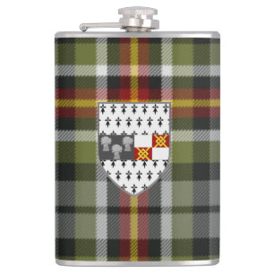 Flasques Comté d'Irlande Kilkenny Tartan & Crest