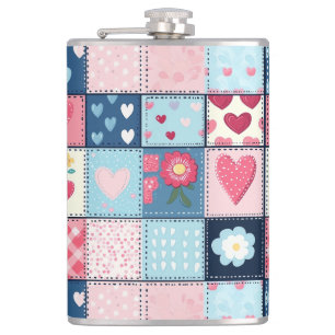 Flasques Conception Charming Cute Patchwork