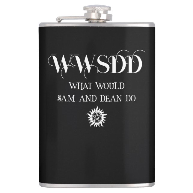 Flasques Conception de citation WWSDD avec symbole de solei (Devant)