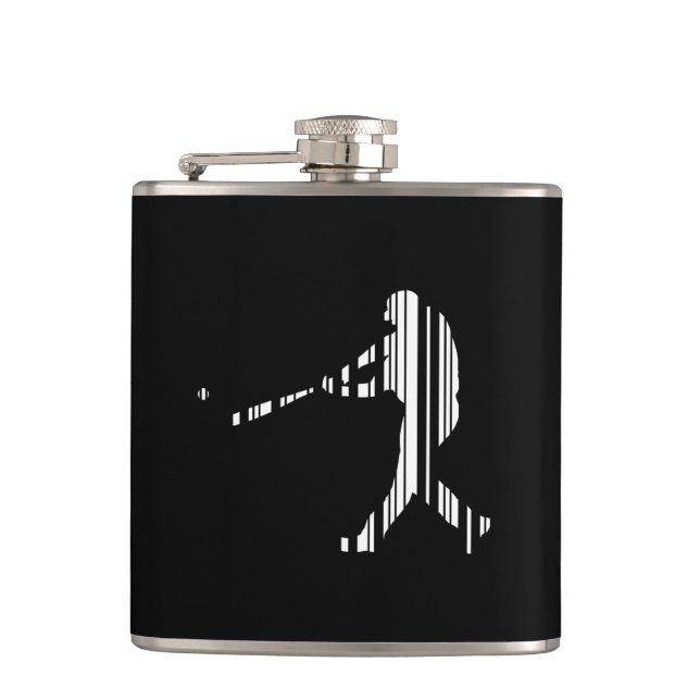 Flasques Conception de motif de joueur de sport CODE BARRE  (Devant)