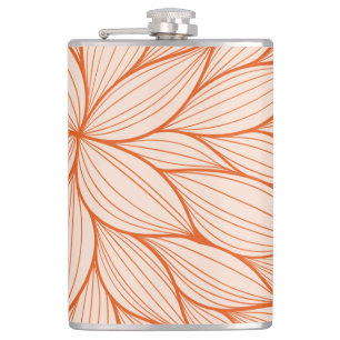 Flasques Conception florale orange