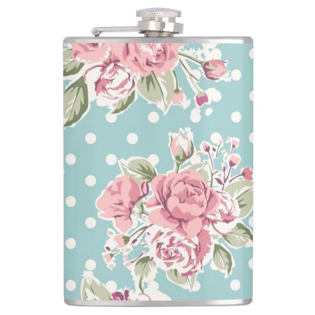 Flasques Conception vintage de fleurs (Devant)