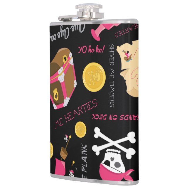 Flasques Conservez ou créez votre propre flacon, 6 oz. Flèc (Gauche)