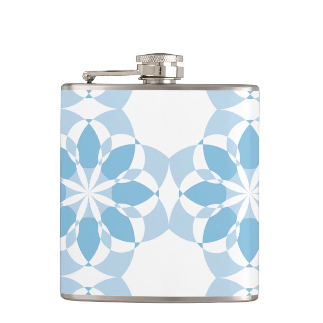 Flasques Cool, girly, moderne, tendance fleur unique abstra (Devant)