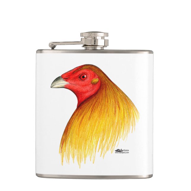 Flasques Coq de combat épointé (Devant)