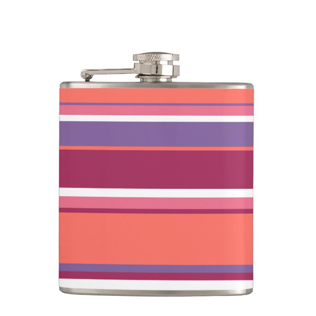 Flasques Corail vivant, rouge et violet (Devant)
