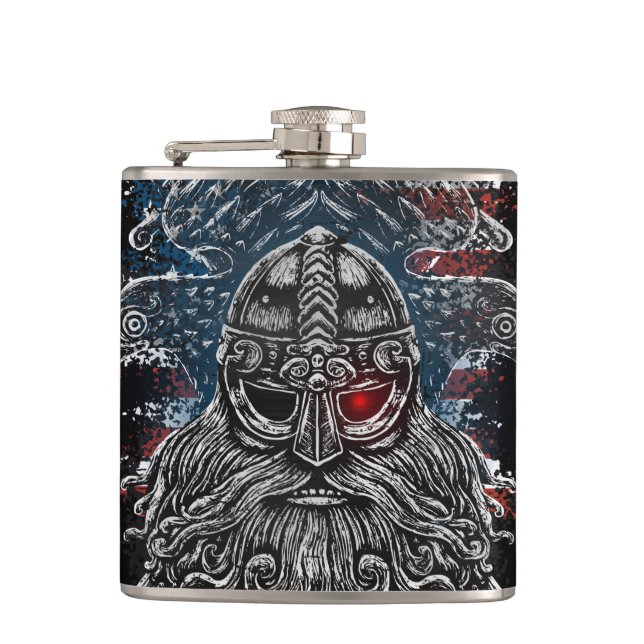 Flasques Corbeaux et épées d'Odin Mythologie Viking drapeau (Devant)