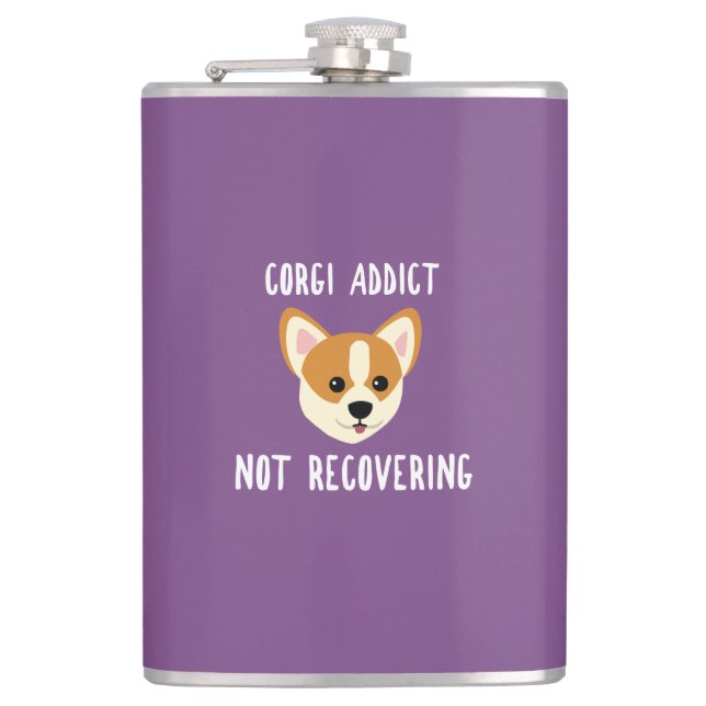 Flasques Corgi Addict ne se rétablissant pas (Devant)