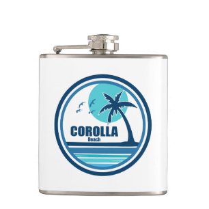 Flasques Corolla Beach Caroline du Nord Palmier Oiseaux
