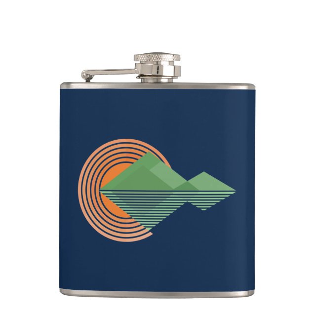 Flasques Coucher de soleil dans la vallée (Devant)