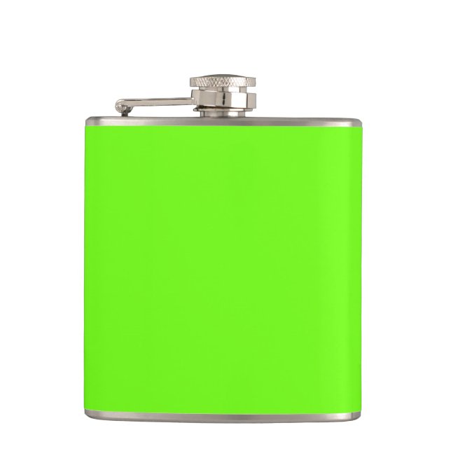 Flasques Couleur vert brillant uni (Devant)