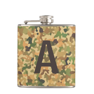 Flasques Couleurs de chute de camo monogrammes