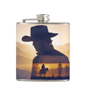 Flasques Country Cowboy Adventure Outdoors Nature Escape