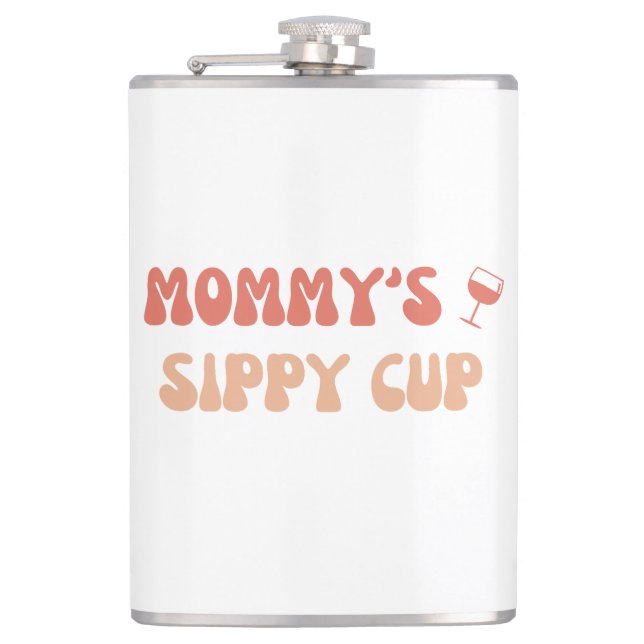 Flasques Coupe Sippy de maman - Drôle Flask (Devant)