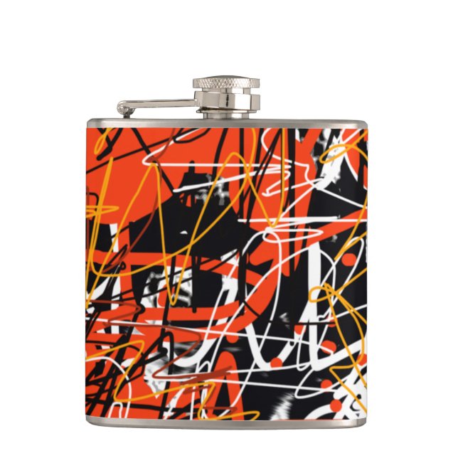 Flasques courage liquide abstrait (Devant)