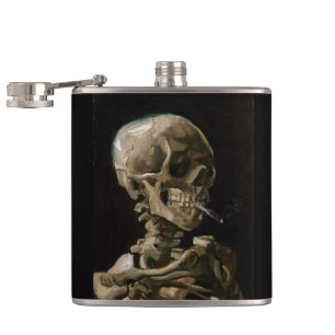 Flasques Crâne avec brûler la cigarette Vincent van Gogh Ar
