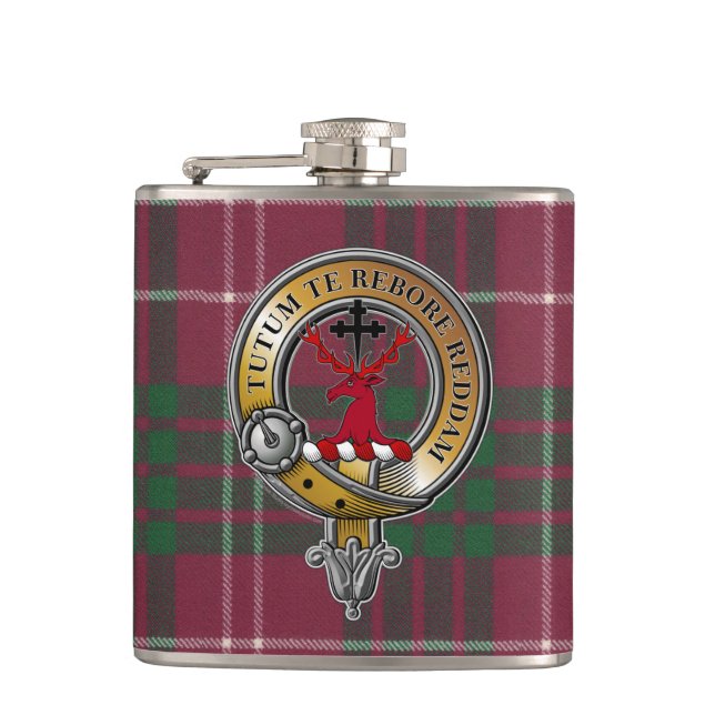 Flasques Crawford Tartan & Badge (Devant)