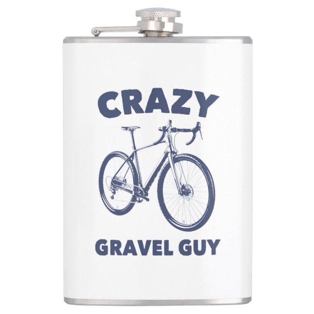 Flasques Crazy Gravel Guy Cycling (Devant)