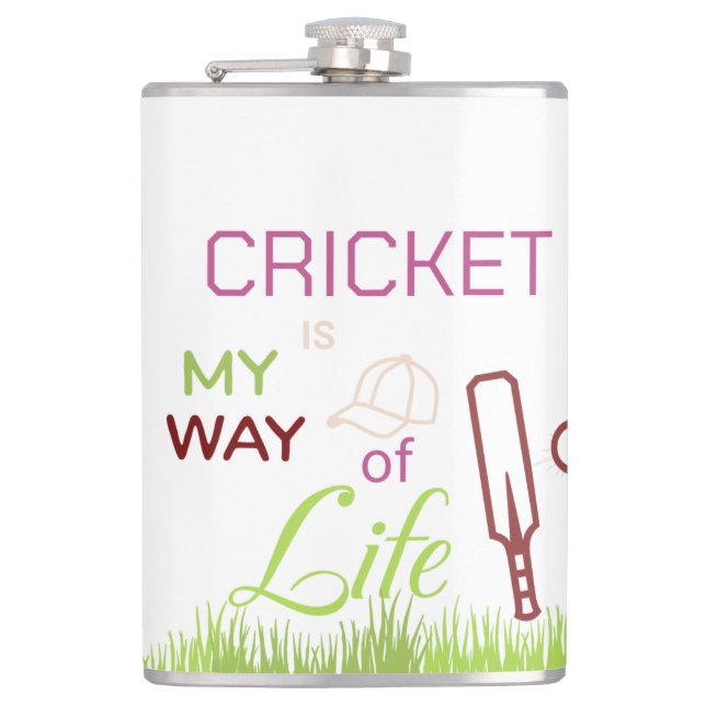 Flasques Cricket in my life (Devant)