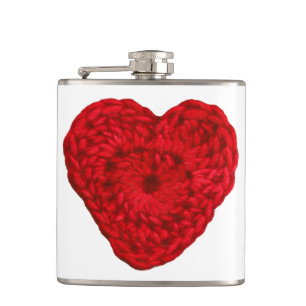 Flasques Crochet Fer Coeur fait main